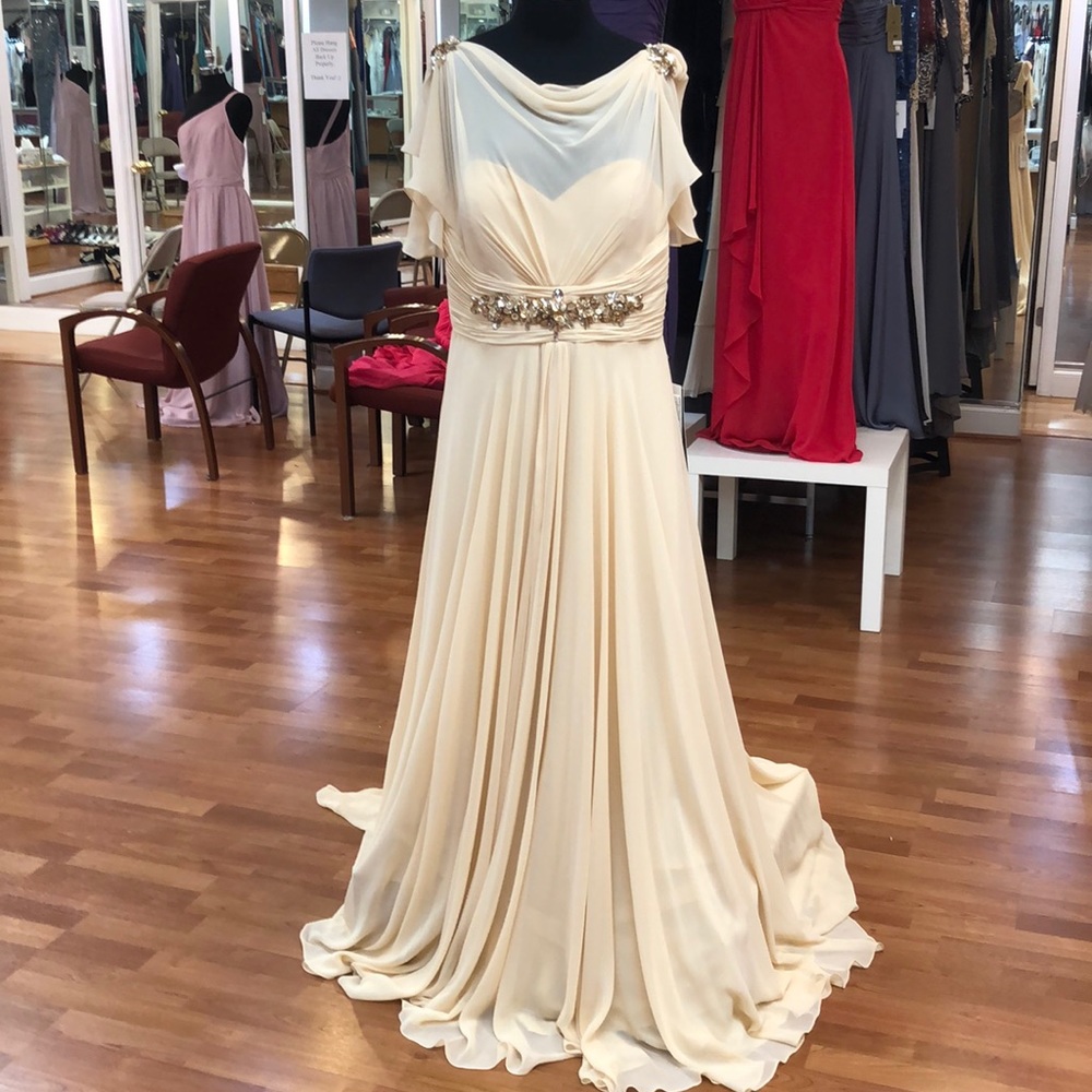 Champagne mother of the bride gown